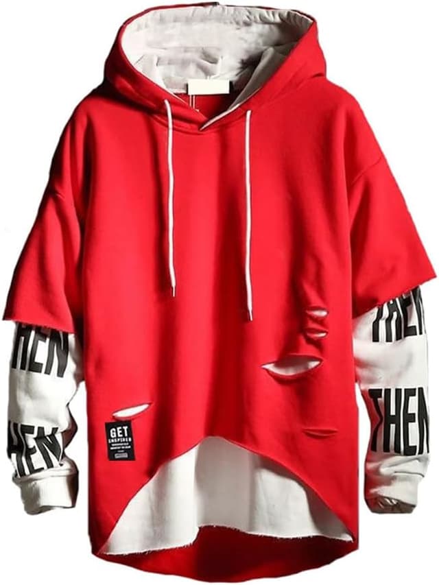 Letter Print Hip Hop Pullover Hoodie